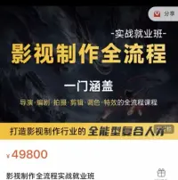 影视剪辑全流程